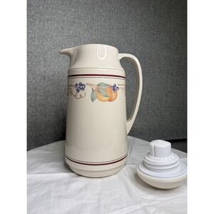 Vintage‎ Corelle Coordinates Abundance Coffee Carafe Insulated Thermique Corning
